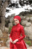 Nadide Cape Evening Gown