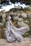 Nadide Cape Evening Gown