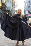 İnci Evening Gown in Navy