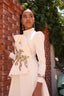 Mihra Evening Gown in Beige