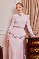 Selena Evening Dress Powder