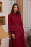 Sırma Evening Dress Burgundy