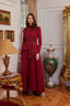 Sırma Evening Dress Burgundy