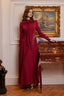 Talia Evening Dress Burgundy
