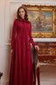 Talia Evening Dress Burgundy
