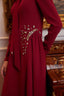 Talia Evening Dress Burgundy