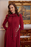 Talia Evening Dress Burgundy