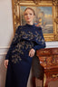 Selda Evening Dress Navy Blue
