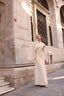 Ajda Evening Gown in Beige
