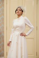 Nazlı Evening Dress Ecru