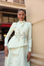 Mihra Evening Gown in Mint