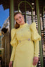 Nadima Evening Dress Yellow