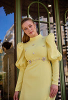 Nadima Evening Dress Yellow