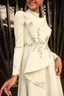 Mihra Evening Gown in Mint
