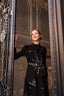 Mihra Evening Gown in Black