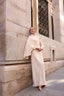Ajda Evening Gown in Beige