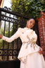 Mihra Evening Gown in Beige