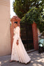 Mihra Evening Gown in Beige