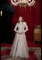 Karina Evening Dress Beige