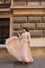 Lal Evening Gown in Beige