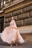 Lal Evening Gown in Powder Pink
