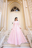 Niora Evening Gown in Powder Pink